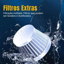 Aspirador de Pó Portátil 4 em 1 sem Fio Recarregável Ultrapower Lenogue